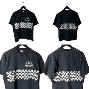 Mawamba Lodge T Shirt Vintage Y2K 90s Medium M Black Graphic Tee